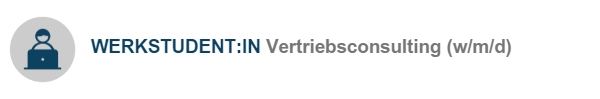 Werkstudent:in Vertriebsconsulting